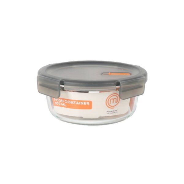 Lunchbox hermetisch MasterChef Grau Durchsichtig kreisförmig 970 ml (6 Stück) – Bild 3