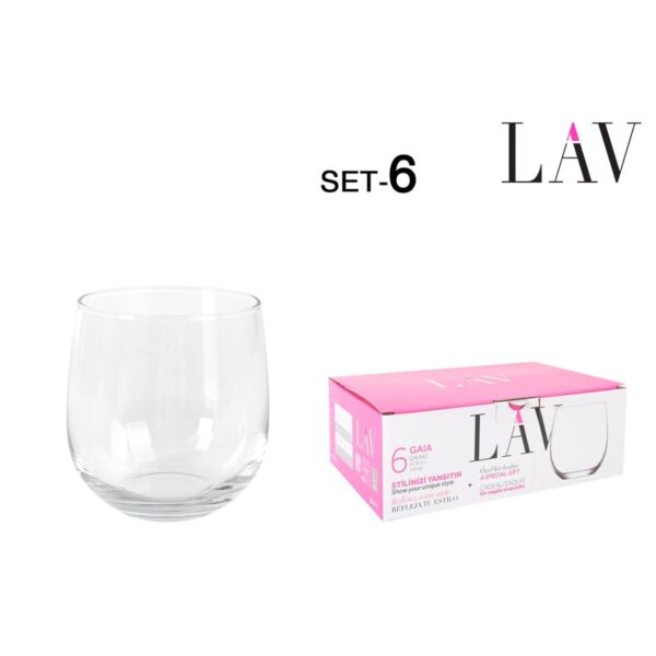Gläserset LAV Gaia 415 ml 6 Stücke (8 Stück) – Bild 3