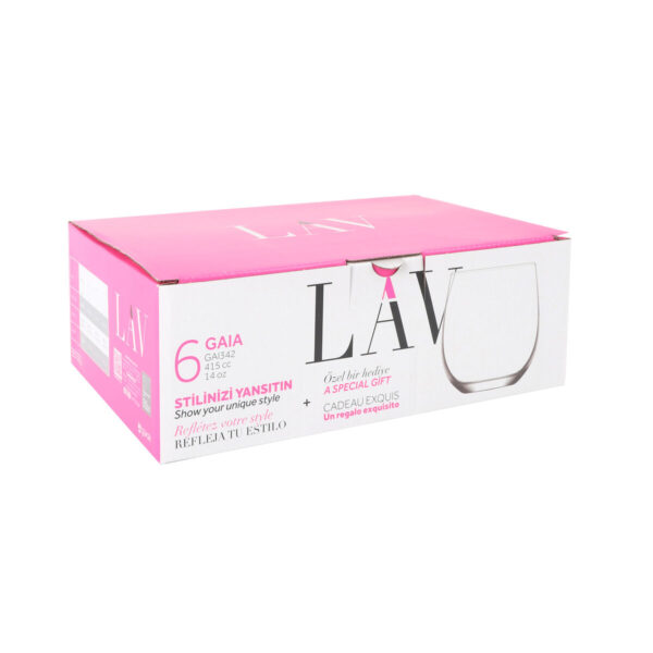 Gläserset LAV Gaia 415 ml 6 Stücke (8 Stück) – Bild 5