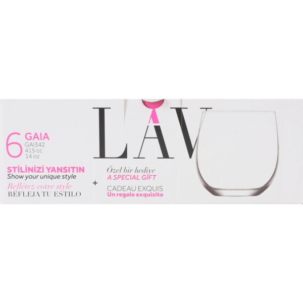 Gläserset LAV Gaia 415 ml 6 Stücke (8 Stück) – Bild 7