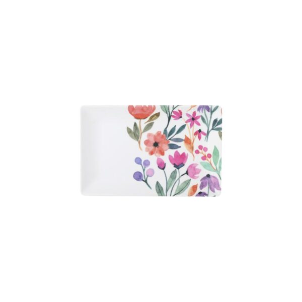 Tablett für Snacks La Mediterránea Blomster 20 x 13 x 2 cm (24 Stück) – Bild 2