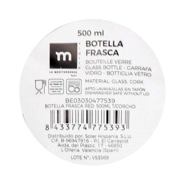 Glas-Flasche La Mediterránea 500 ml 0,5 L (16 Stück) – Bild 5