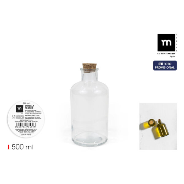 Glas-Flasche La Mediterránea 500 ml 0,5 L (16 Stück) – Bild 2