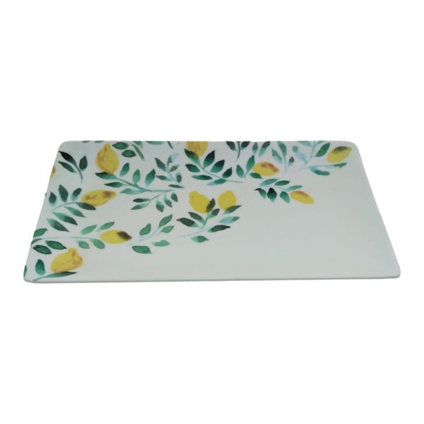 Tablett für Snacks La Mediterránea Zitronengelb 25 x 15 x 2 cm (12 Stück) – Bild 2