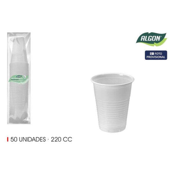 Gläserset Algon Weiß 220 ml 50 Stücke (18 Stück) – Bild 2