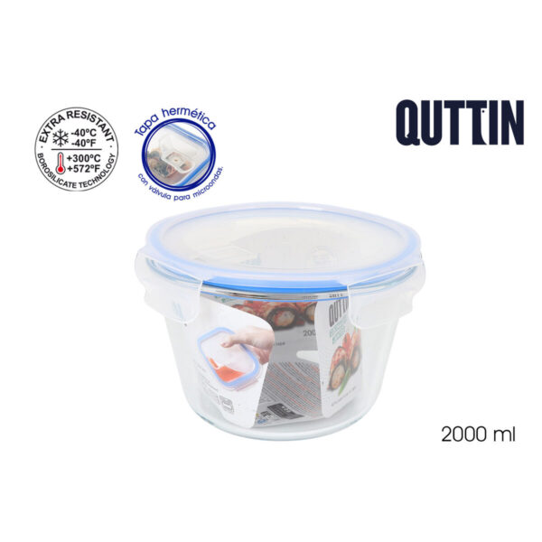 Lunchbox Quttin kreisförmig 2 L (6 Stück) – Bild 4