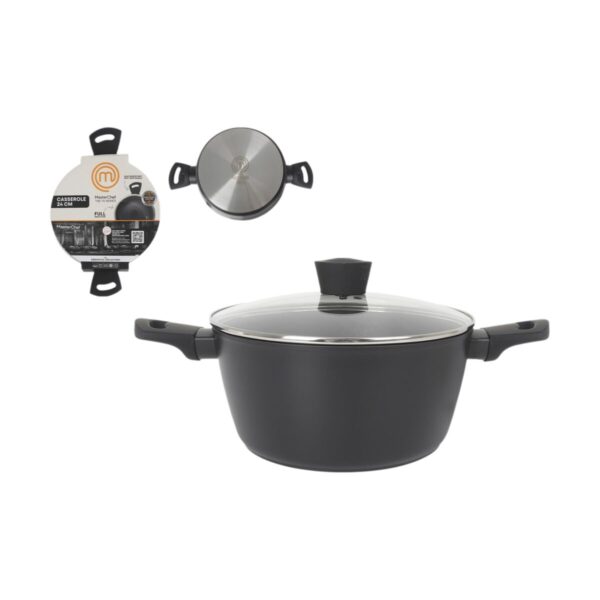 Topf mit Deckel MasterChef 24 cm (4 Stück) – Bild 2