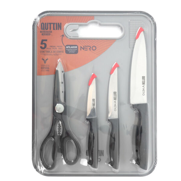 Messerset Quttin Nero 5 Stücke (4 Stück) – Bild 4