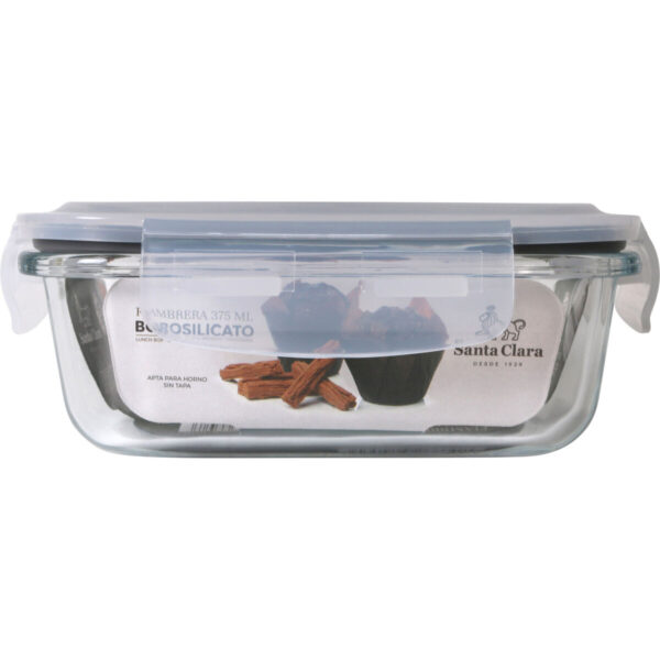 Lunchbox hermetisch Santa Clara Durchsichtig rechteckig 375 ml (12 Stück) – Bild 3