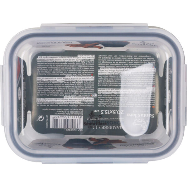 Lunchbox hermetisch Santa Clara Durchsichtig rechteckig 1L (6 Stück) – Bild 5