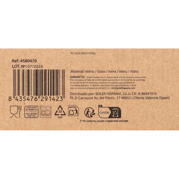 Weinglas Arcoglass SENSATION 470 ml (24 Stück) – Bild 8