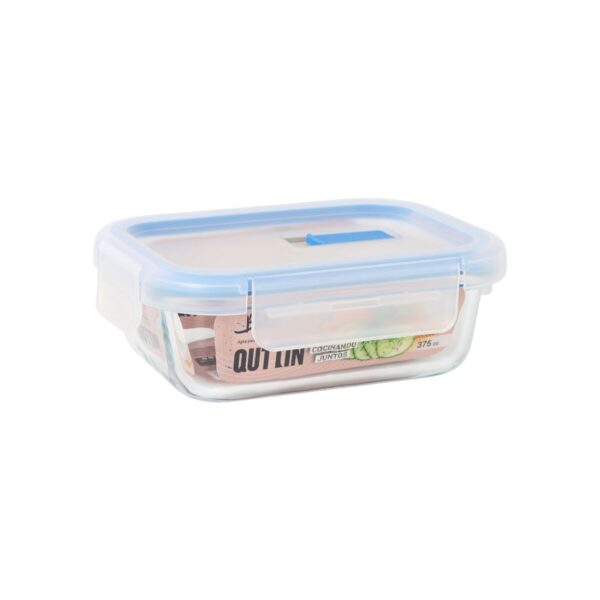 Lunchbox hermetisch Quttin Durchsichtig rechteckig 375 ml (12 Stück) – Bild 2