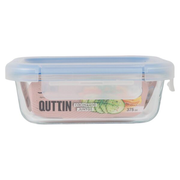 Lunchbox hermetisch Quttin Durchsichtig rechteckig 375 ml (12 Stück) – Bild 3