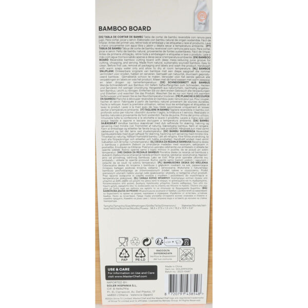 Schneidebrett MasterChef 38,5 x 27,5 x 1,5 cm (6 Stück) – Bild 4