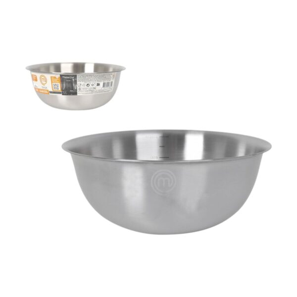Schüssel MasterChef Edelstahl 3 L 24 x 10 cm (24 Stück) – Bild 2