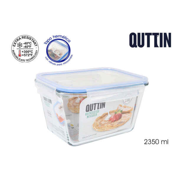Lunchbox Quttin rechteckig 2,35 L (6 Stück) – Bild 3