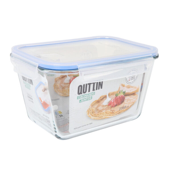 Lunchbox Quttin rechteckig 2,35 L (6 Stück) – Bild 2