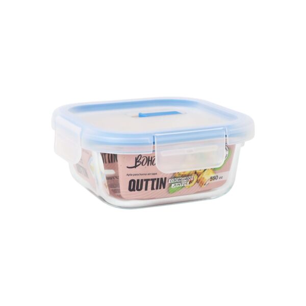 Lunchbox hermetisch Quttin Boho Durchsichtig 550 ml (12 Stück) – Bild 3