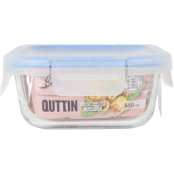 Lunchbox hermetisch Quttin Boho Durchsichtig 550 ml (12 Stück) – Bild 4