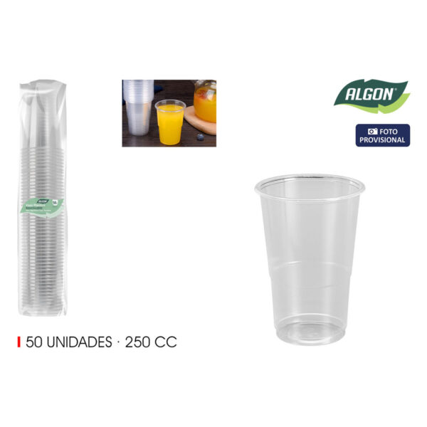 Gläserset Algon 250 ml 50 Stücke (18 Stück) – Bild 3