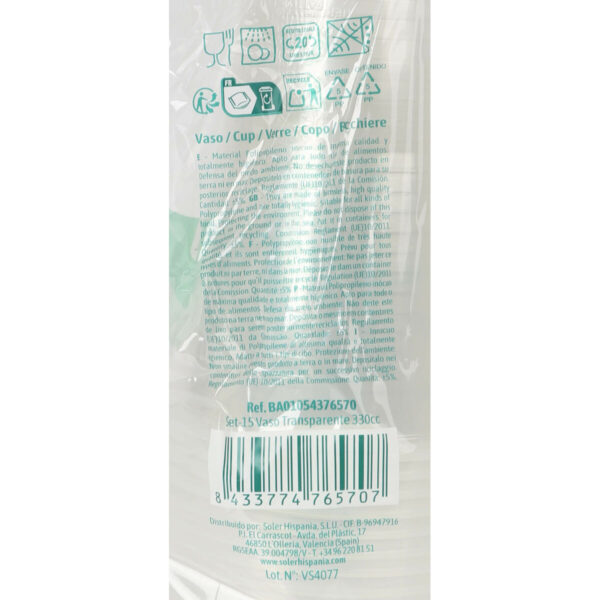 Gläserset Algon 330 ml 15 Stücke (24 Stück) – Bild 2