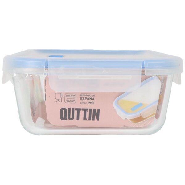 Lunchbox hermetisch Quttin Boho Durchsichtig rechteckig 1,5 L (6 Stück) – Bild 3