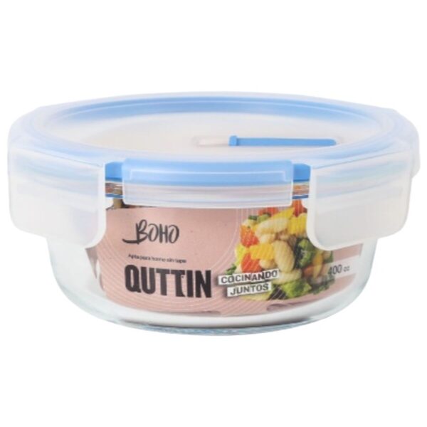 Lunchbox hermetisch Quttin Boho Durchsichtig 0,4 l (12 Stück) – Bild 2
