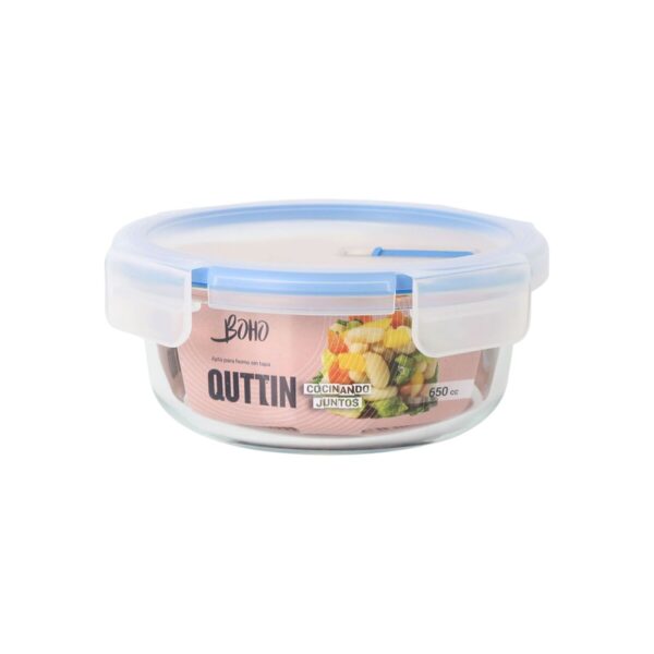 Lunchbox hermetisch Quttin Boho Durchsichtig 650 ml (6 Stück) – Bild 3