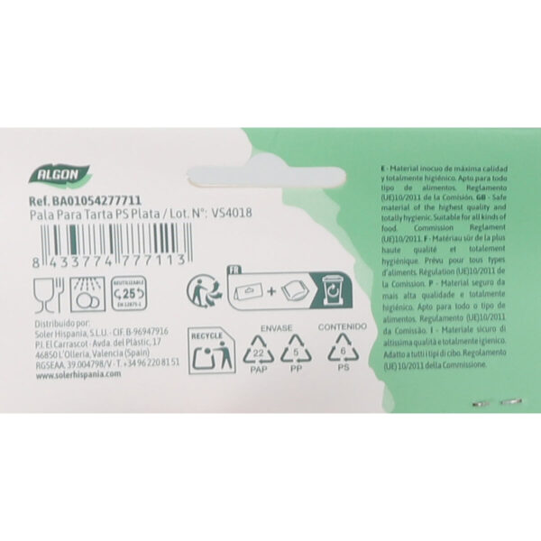 Kuchenformen Algon PS PLATA 7,5 x 27,5 cm (24 Stück) – Bild 2