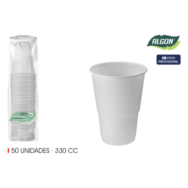 Gläserset Algon Weiß 330 ml 50 Stücke (12 Stück) – Bild 3