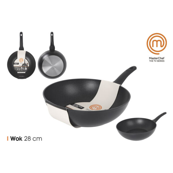 Wok Pfanne MasterChef 28 cm (6 Stück) – Bild 2