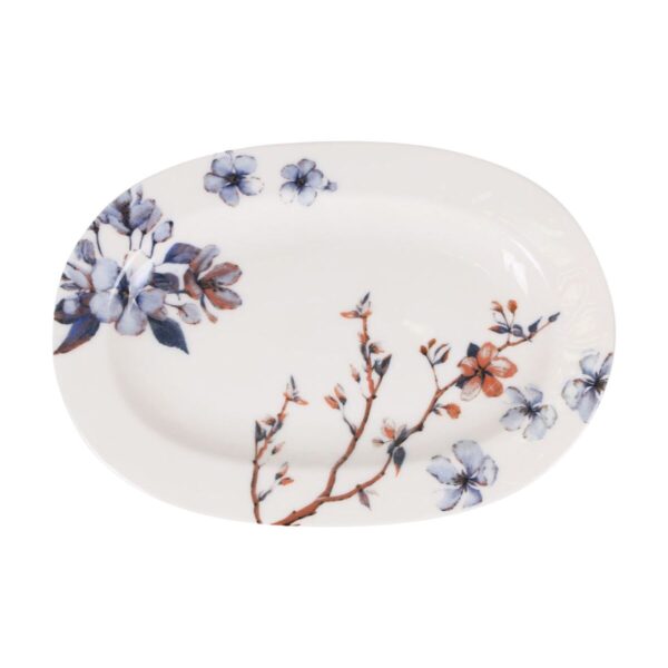Tablett für Snacks Toscana Blomster Oval 27 x 7 x 1,5 cm (6 Stück) – Bild 2