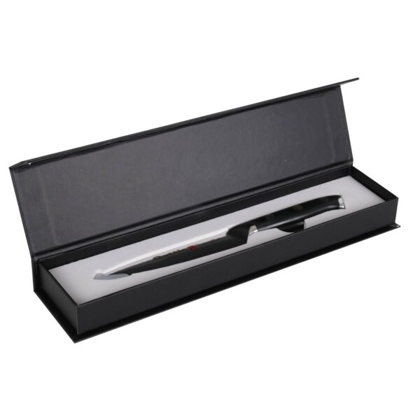 Küchenmesser Quttin Damaskus Schwarz Silberfarben 12 cm (2 Stück) – Bild 3