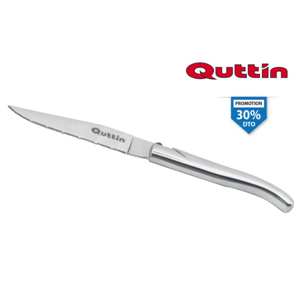 Fleischmesser Quttin Kobe Silberfarben 10,5 cm (12 Stück) – Bild 3