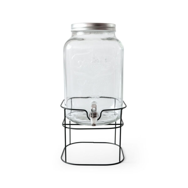 Getränkedispenser La Mediterránea Rustik Metall Glas 8 L 22 x 22 x 37 cm (4 Stück) – Bild 4