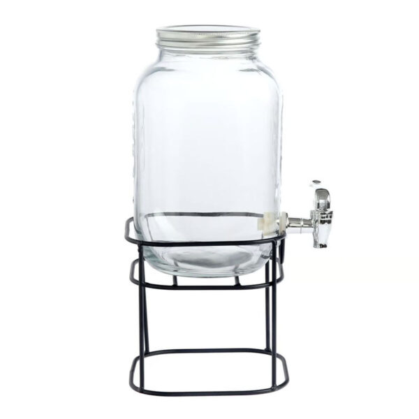 Getränkedispenser La Mediterránea Rustik Metall Glas 8 L 22 x 22 x 37 cm (4 Stück) – Bild 5