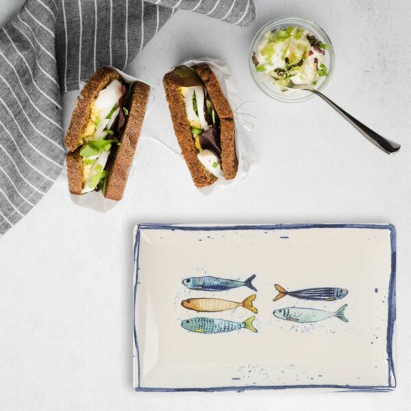Kochschüssel La Mediterránea Peixe rechteckig Fische 25,3 x 15 x 2 cm (18 Stück) – Bild 3