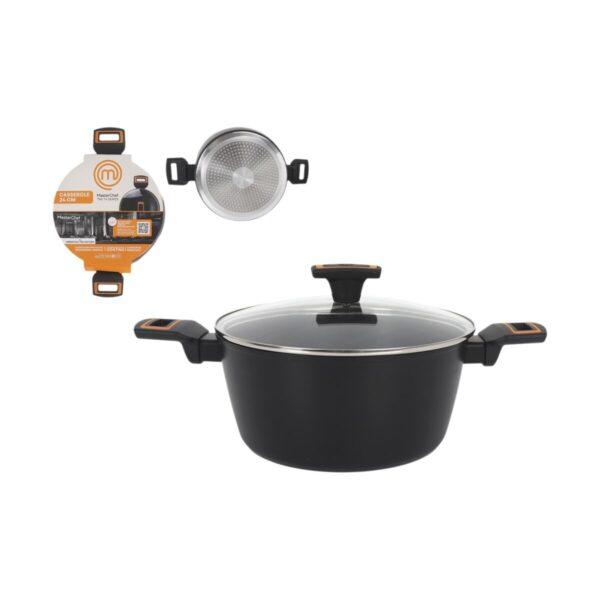 Topf mit Deckel MasterChef 24 cm 2,5 mm (4 Stück) – Bild 2