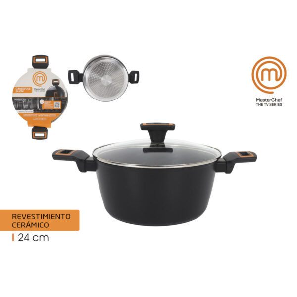 Topf mit Deckel MasterChef 24 cm 2,5 mm (4 Stück) – Bild 5
