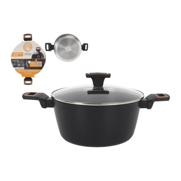 Topf mit Deckel MasterChef 28 cm 2,5 mm (4 Stück) – Bild 2
