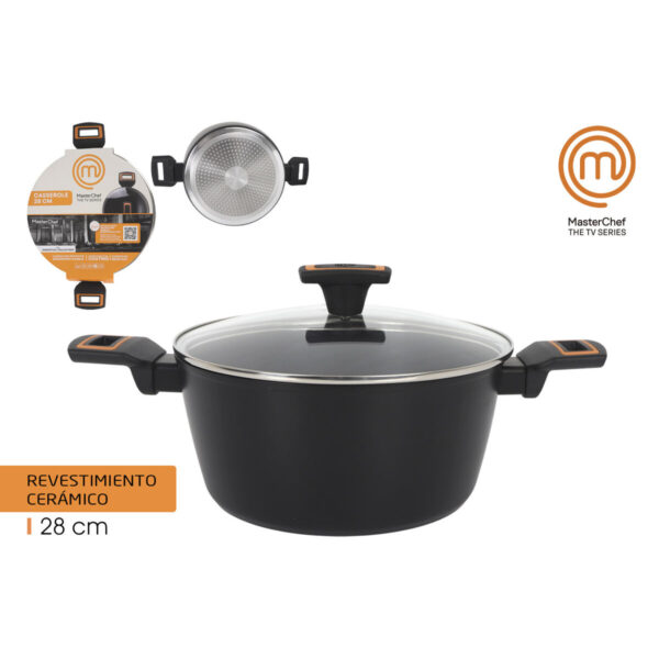 Topf mit Deckel MasterChef 28 cm 2,5 mm (4 Stück) – Bild 5
