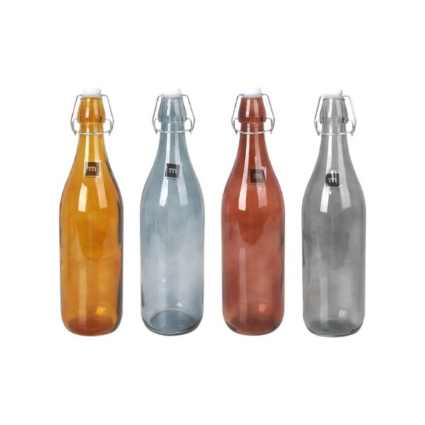 Glas-Flasche La Mediterránea Dark goethe 1 L (12 Stück) – Bild 3