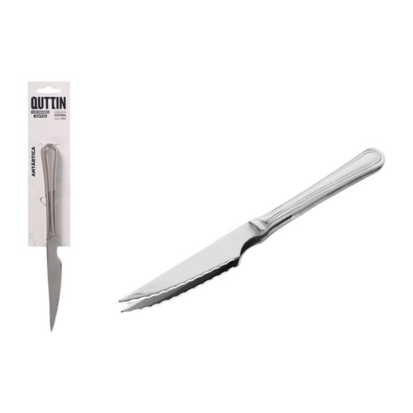 Steakmesser-Set Quttin Antártica Silberfarben Edelstahl 21,5 x 1,9 cm 2 Stücke (12 Stück) – Bild 3