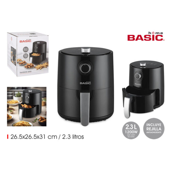 Heißluftfritteuse Basic Home Schwarz 1200 W 2,3 L – Bild 7