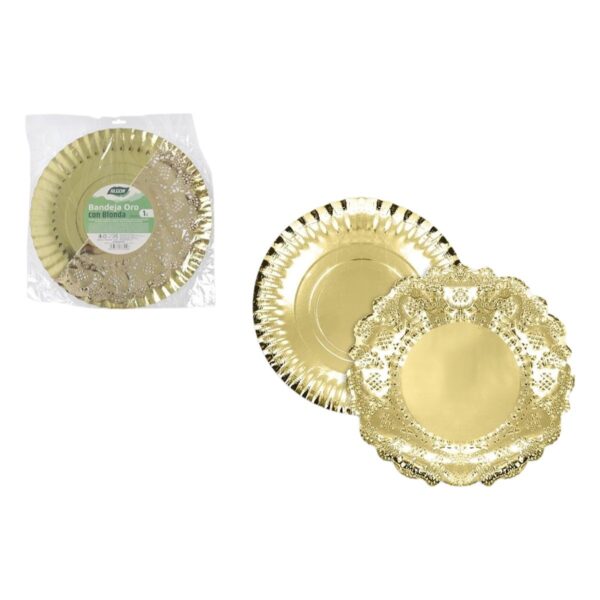 Tablett für Snacks Algon rund 35 cm (30 Stück) – Bild 2
