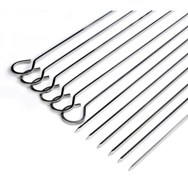 Grillspieß-Set Algon Metall 27 cm 6 Stücke (24 Stück) – Bild 4