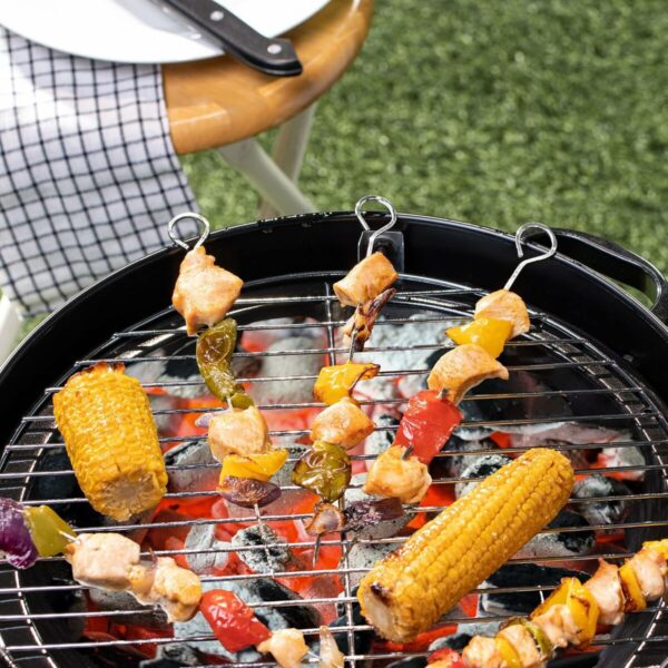 Grillspieß-Set Algon Metall 27 cm 6 Stücke (24 Stück) – Bild 8