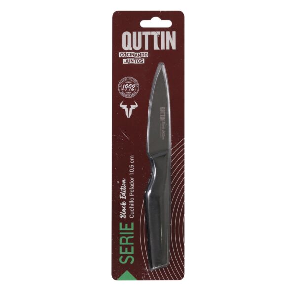 Schälmesser Quttin Black Edelstahl 9 cm (12 Stück) – Bild 2