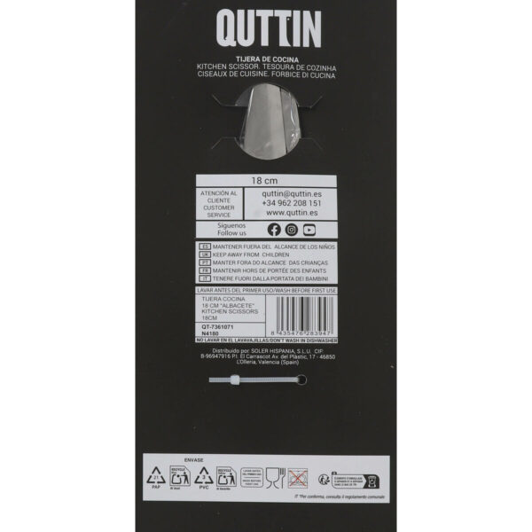 Kräuterschere Quttin Albacete 18 cm (8 Stück) – Bild 3