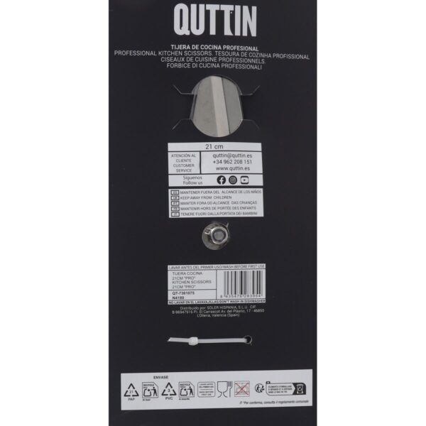 Kräuterschere Quttin Pro 21 cm (6 Stück) – Bild 3